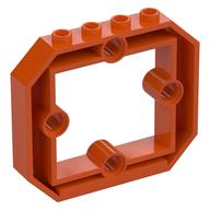 Brick Special 1 x 6 x 4 with 4 Pin Holes and Opening (Reddish Orange)