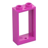 Window 1 x 2 x 3 Flat Front (Dark Pink)