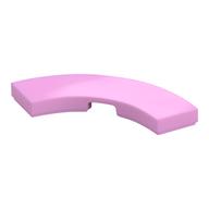 Tile 3 x 3 Curved, Macaroni (Bright Pink)