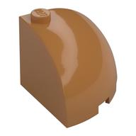 Brick Round Corner 3 x 3 x 2 Dome Top (Medium Nougat)