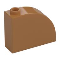 Brick Curved 1 x 3 x 2 (Medium Nougat)