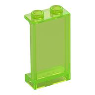Panel 1 x 2 x 3 [Side Supports / Hollow Studs] (Trans-Bright Green)