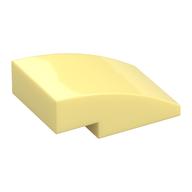 Brick Curved 3 x 2 No Studs (Bright Light Yellow)