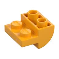 Brick Curved Inverted 2 x 2 with 1 x 2 Cutouts (Bright Light Orange)