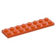 Plate 2 x 8 (Reddish Orange)