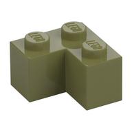 Brick 2 x 2 Corner (Olive Green)