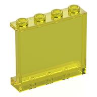Panel 1 x 4 x 3 [Side Supports / Hollow Studs] (Trans-Yellow)