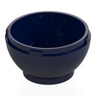 Pod, Round, Faceted 4 x 4 x 1 2/3 (Dragon Egg Bottom) (Dark Blue)