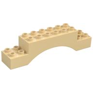 Duplo Brick 2 x 10 x 2 Arch (Tan)