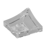 Plate Special 2 x 2 with Double Inverted Curve, 1 Stud (Trans-Clear)