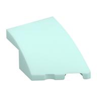 Brick Wedged, Curved 3 x 2 with Stud Notch Right (Light Aqua)