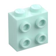 Brick Special 1 x 2 x 1 2/3 with 4 Studs on 1 Side (Light Aqua)