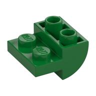 Brick Curved Inverted 2 x 2 with 1 x 2 Cutouts (Green)