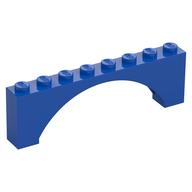Brick Arch 1 x 8 x 2 Raised (Blue)