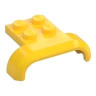 Wheel Arch, Mudguard 3 x 4 with 2 x 2 Plate (Yellow)