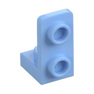 Bracket 1 x 1 - 1 x 2 Inverted (Bright Light Blue)