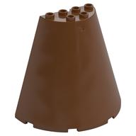 Cone Half 8 x 4 x 6 (Reddish Brown)