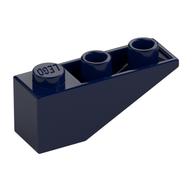 Brick Sloped Inverted 33° 3 x 1 with Internal Stopper and No Front Stud Connection (Dark Blue)