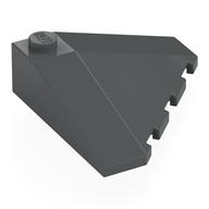 Brick Wedged, Sloped 18° 4 x 4 Corner (Dark Bluish Gray)
