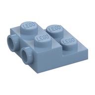 Plate Special 2 x 2 x 2/3 with Two Studs On Side and Two Raised [Half Hollow Anti-stud] - Updated Version (Sand Blue)