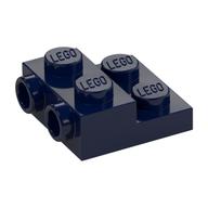 Plate Special 2 x 2 x 2/3 with Two Studs On Side and Two Raised [Half Hollow Anti-stud] - Updated Version (Dark Blue)