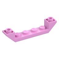 Brick Sloped Inverted 45° 6 x 1 Double with 1 x 4 Recessed (Bright Pink)