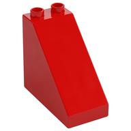 Duplo Brick 4 x 2 x 3 Slope 45° (Red)