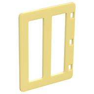 Duplo Door with Two Long Window Panes (Bright Light Yellow)