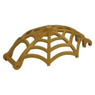 Insect Accessory, Spider Web, Dome Shaped with Bar, Clips (Pearl Gold)