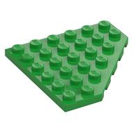 Wedge Plate 6 x 6 Cut Corner (Bright Green)