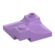 Brick Curved, Internal Double, 3 x 3 with 1/3 Inverted Cutout, Corner (Medium Lavender)