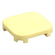 Tile Round Corners 4 x 4 x 2/3 (Bright Light Yellow)