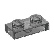 Plate 1 x 2 (Trans-Black)