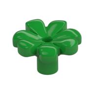 Plant, Flower, Minifig Accessory with 7 Thick Petals and Pin (Bright Green)