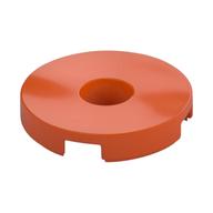 Tile Special Round 2 x 2 with Hole (Reddish Orange)