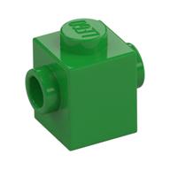 Brick Special 1 x 1 with Studs on 2 Sides (Bright Green)