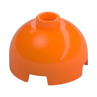 Brick Round 2 x 2 Dome Top, Vented Stud (Orange)