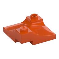 Brick Curved, Internal Double, 3 x 3 with 1/3 Inverted Cutout, Corner (Reddish Orange)