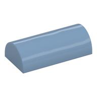 Brick Curved 2 x 4 Double, No Studs, with Groove (Sand Blue)