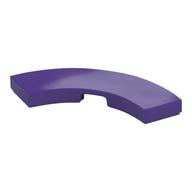 Tile 3 x 3 Curved, Macaroni (Dark Purple)