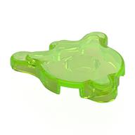 Tile Special, Splat with Rounded Sides (Trans-Bright Green)