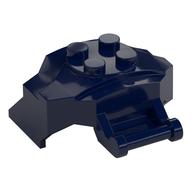 Large Figure Cover 4 x 3 x 2 with Bar, 4 Studs, Ridged (Dark Blue)