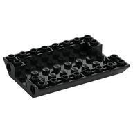 Brick Sloped Inverted 45° 6 x 8 Double with Pin Holes on Sides (Black)