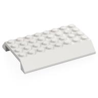 Brick Sloped 45° 6 x 8 Double with 4 x 8 Cutout (White)