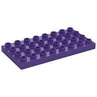 Duplo Plate 4 x 8 (Dark Purple)