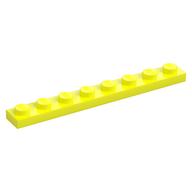Plate 1 x 8 (Vibrant Yellow)