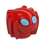 Insect, Spider 1 x 1 with Spider-Man Eyes Print (Trace-E) (Red)