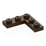 Plate 3 x 3 Corner (Dark Brown)