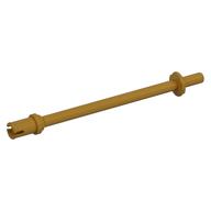 Bar 8L - Two Stop Rings / One Pin, Technic Figure Ski Pole [Flat End] (Pearl Gold)