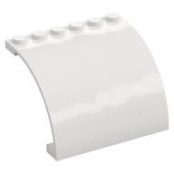 Panel 6 x 5 x 3 1/3 Curved Top (White)